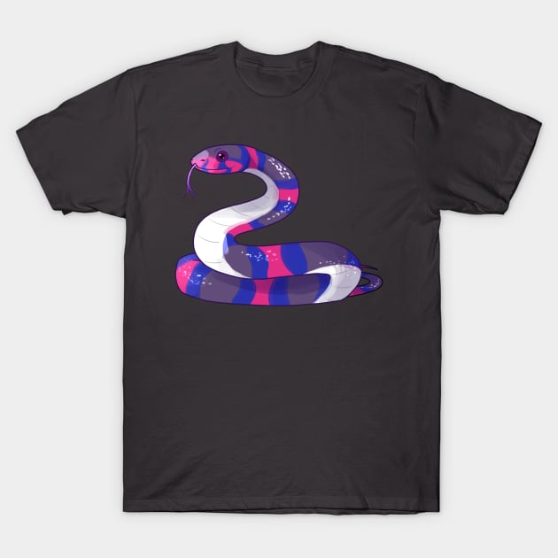 Bisssexual Snake T-Shirt by candychameleon